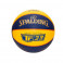 SPALDING TF-33 GOLD - YELLOW/BLUE 2021 COMPOSITE BASKETBALL (SIZE 6 WEIGHT 7)