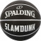SPALDING SLAM DUNK BLACK WHITE RUBBER BASKETBALL (SZ. 5)